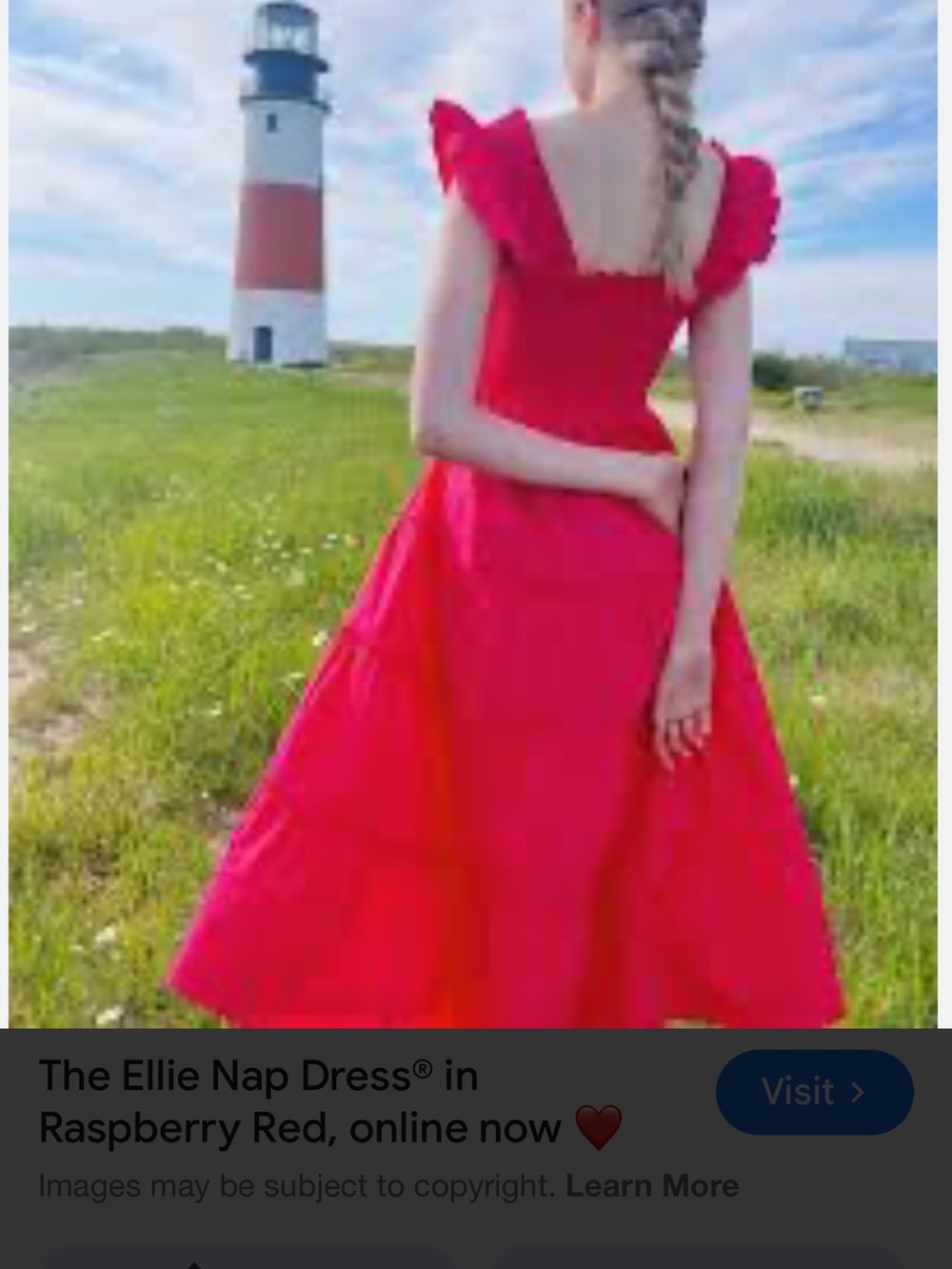 Hill House The Ellie Nap Dress XS Raspberry - Picture 2 of 4